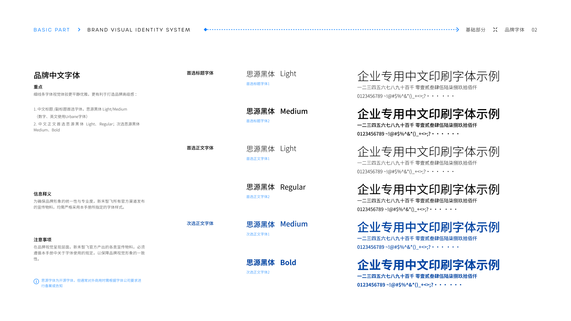 品牌中文字体